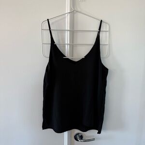 Zara Black Loose-Fit Sleeveless Top